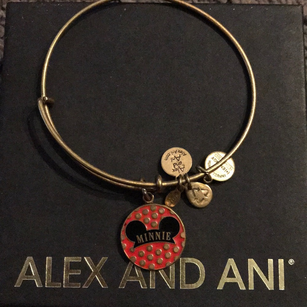 Alex and Ani Minnie Gold Bangle 2013 Disney